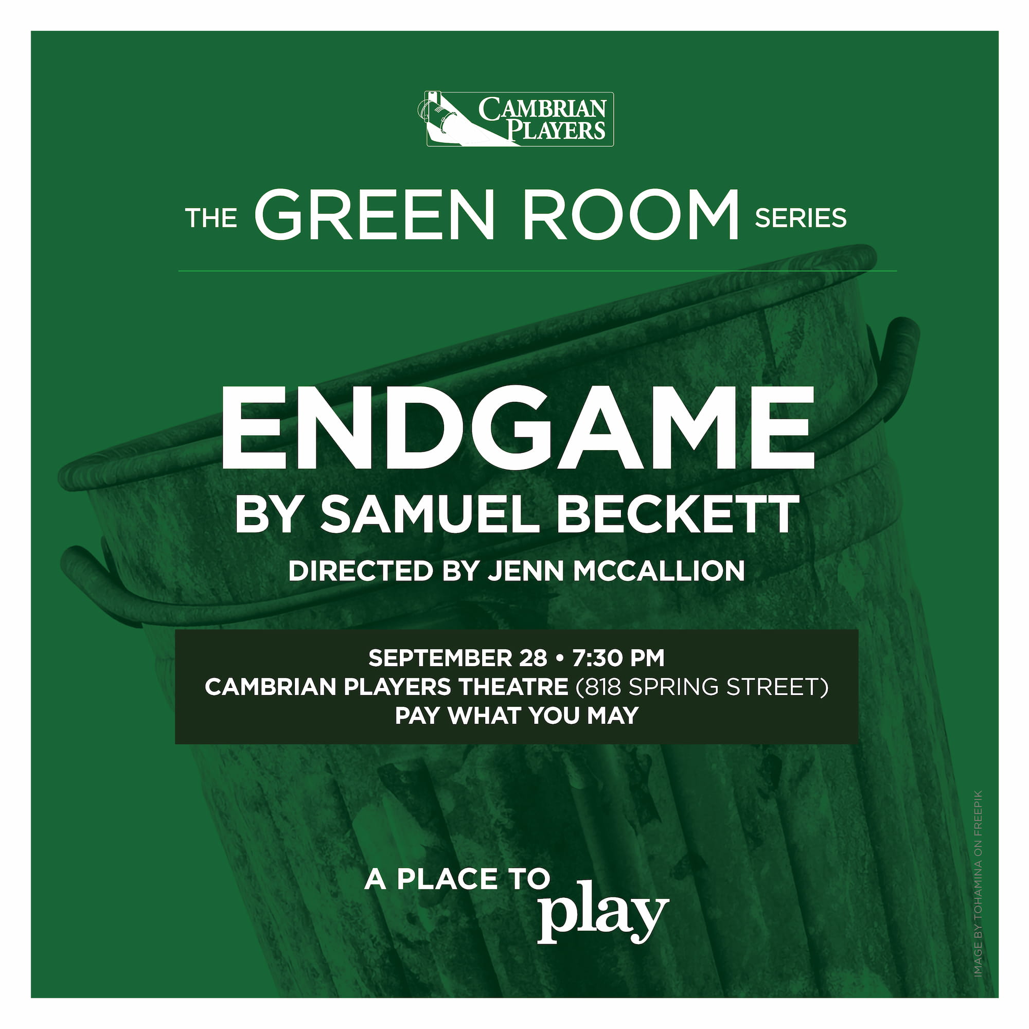 Green Room Series: Endgame by Samuel Beckett